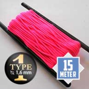 Neon pink type I paracord Ø 2mm (15m)