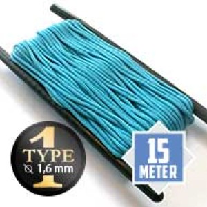 Neon turquoise type I paracord Ø 2mm (15m)